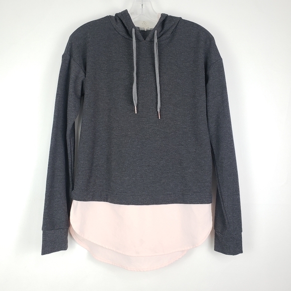 Calia Drop Tail Sweatshirt Hoodie Gray Sz XS - Picture 1 of 3